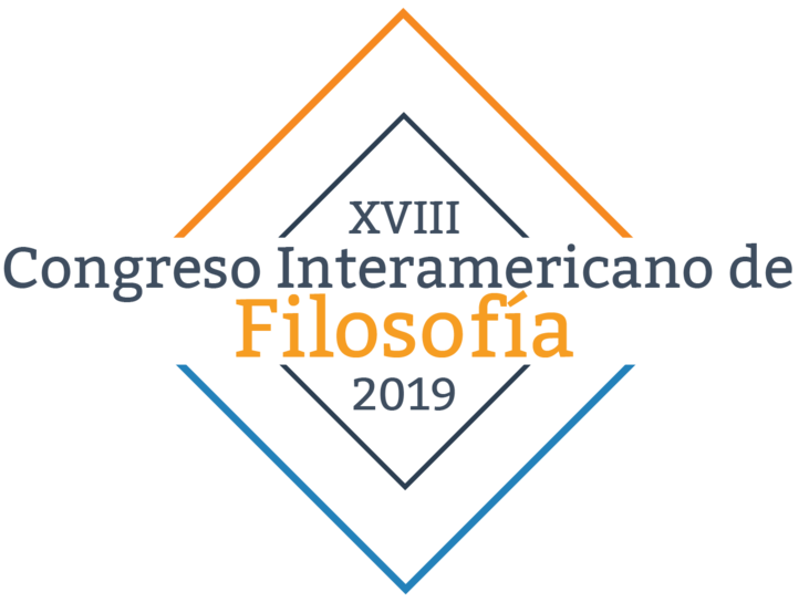 logomarca do evento contm os dizeres "XVIII Congreso Interamericano de Filosofa 2019"