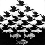 gravura de Escher com pássaros e peixes