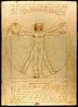 Desenho de da Vinci par apresentação das proporções humanas.