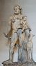 Escultura de Heracles e Telephos.