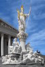 Estátua de Atena diante do Parlamento da Áustria.<br><br>Palavras-chave: Atena, parlamento, Áustria, mitologia romana, mitologia grega, mitologia, mito