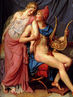 Helena e Pris, por Jacques-Louis David, Museu do Louvre