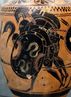 Ájax carrega o corpo de Aquiles: lécito ático da Sicília, c. 510 a.C. (Coleções Estatais de Antiguidades, Munique).<br><br>Palavras-chave: Ajax, Aquiles, vaso, cultura, representação, mitologia, mito e filosofia