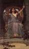 John William Waterhouse (1849–1917). <br> Circe oferecando a taça a Odisseu.