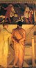 Lawrence Alma-Tadema (18361912), "Fdias mostra o friso do Partenon aos amigos", 1868, leo sobre tela, 72  110.5 cm, Museu e Galeria de Arte Birmingham. O detalhe mostra Scrates e Alcebades em viso vitoriana do equilbrio da afeio e a conteno entre os mais famosos eromenos e erastes. <br> <br> Palavras-chave: Scrates, Alcebades, amor, tica, esttica 