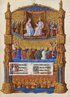 Iluminura medieval "O Paraso - A Jerusalm Celeste" (Trs Riches Heures du Duc de Berry). <br> <br> Palavras-chave: Idade Mdia, filosofia patrstica, medieval, tica, paraso, esttica