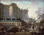 Queda da Bastilha em 14 de julho de 1789.