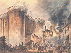 A Tomada da Bastilha, por Jean-Pierre Louis Laurent Houel.