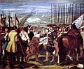 A tomada de Breda, por Velzquez, na Guerra dos Oitenta Anos.<br><br> Palavras-chave: revoluo, filosofia poltica