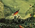 Revoluo em 19 de Maro de 1848 em Berlin.<br><br> Palavras-chave: revoluo, filosofia poltica