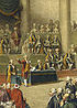 Sesso inaugural dos Estados Gerais, em Versalhes (1789).<br><br> Palavras-chave: revoluo, filosofia poltica