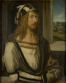 Autorretrato de Drer, 1498,
Museu do Prado, Madrid.