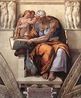 Michelangelo: A figura feminina da Sibila Cumeia. Capela Sistina, Vaticano.