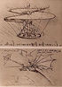 Modelos de mquinas voadoras planejados por Leonardo