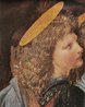 Detalhe do anjo atribudo a Leonardo em O Batismo de Cristo; caracterizado pela beleza, apresenta grande perfeio de perfil,54 que expressaria com total maestria no Anjo Uriel em sua futura Virgem dos Rochedos.<br>  Andrea del Verrocchio (14351488), "Batismo de Cristo", cerca de 1475, leo sobre madeira, Galeria de Uffizi. Detalhe do anjo atribudo a Leonardo em "O Batismo de Cristo". Caracterizado pela beleza, apresenta grande perfeio de perfil, que expressaria com total maestria no Anjo Uriel em sua futura Virgem dos Rochedos. <br> <br> Palavras-chave: Andrea del Verrocchio, Leonardo da Vinci, Cristo, Uriel, batismo, renascimento, pintura, esttica