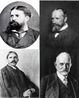 Os Pragmatistas C. Peirce, W. James, J. Dewey e G. H. Mead respectivamente <br>O Pragmatismo constitui uma escola de filosofia estabelecida no final do sculo XIX, com origem no Metaphysical Club, um grupo de especulao filosfica liderado pelo lgico Charles Sanders Peirce, pelo psiclogo William James e pelo jurista Oliver Wendell Holmes, Jr., congregando em seguida acadmicos importantes dos Estados Unidos. Segundo essa doutrina metafsica, o sentido de uma ideia corresponde ao conjunto dos seus desdobramentos prticos.