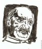 Caricatura de Martin Heidegger, alemão, um dos pensadores fundamentais do século XX. <br><br>Palavras-chave: Ontologia, Fenomenologia, Hermenêutica  