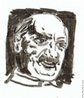 Caricatura de Martin Heidegger, alemo, um dos pensadores fundamentais do sculo XX. <br><br>Palavras-chave: Ontologia, Fenomenologia, Hermenutica  