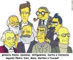 Immanuel Kant, Socrates, Ludwig Wittgenstein, Karl Marx, Roland Barthes, Jean Paul Sartre, Frederich Nietzsche, Michel Foucault